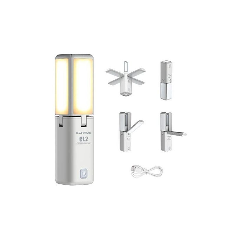 Luz Camping Klarus CL2 750 Lúmenes Plegable Bombillas 90° 7 Modos Luz Ambiental Ideal Cuidado Ocular