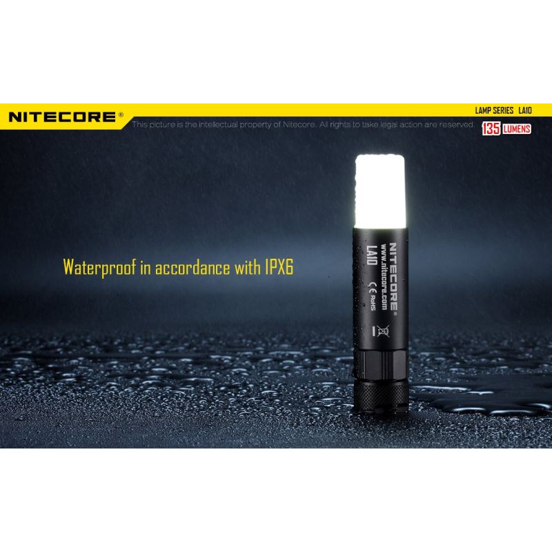 Nitecore LA10 Linterna EDC Mini 135 Lúmenes con LED Nichia XP-G2 S3 Compacta Ligera para Camping y Uso Diario