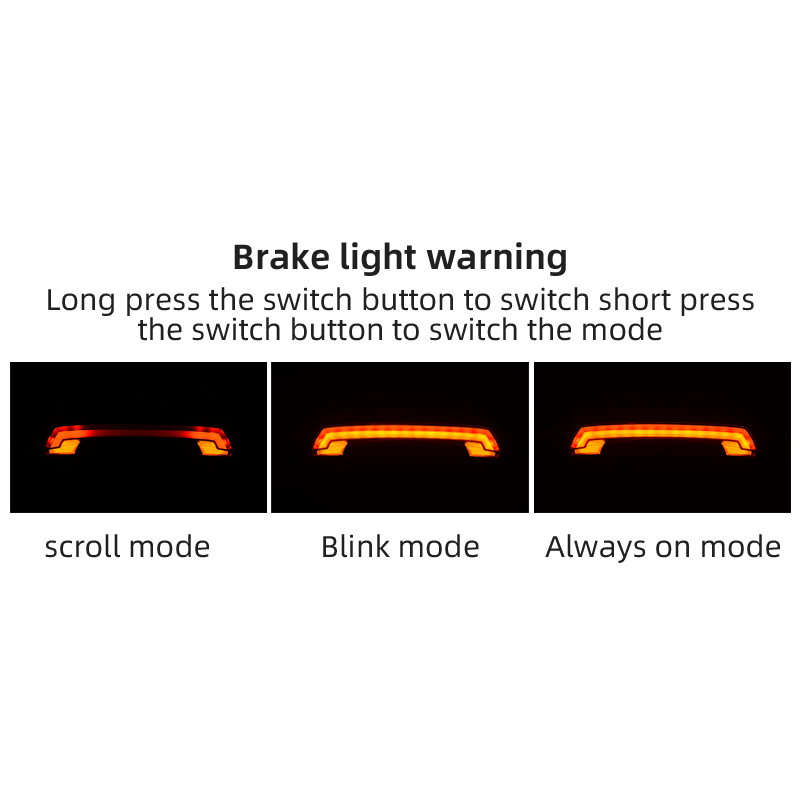 Luz de bicicleta ROCKBROS LKWD-R1 LED inteligente señal de giro MTB carretera control remoto inalámbrico