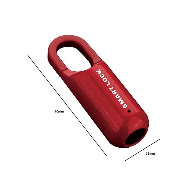 Mini Candado de Huella Digital Cerradura Biométrica Inteligente Desbloqueo Rápido Diseño Ligero para Viajes