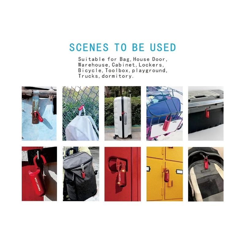 Mini Candado de Huella Digital Cerradura Biométrica Inteligente Desbloqueo Rápido Diseño Ligero para Viajes