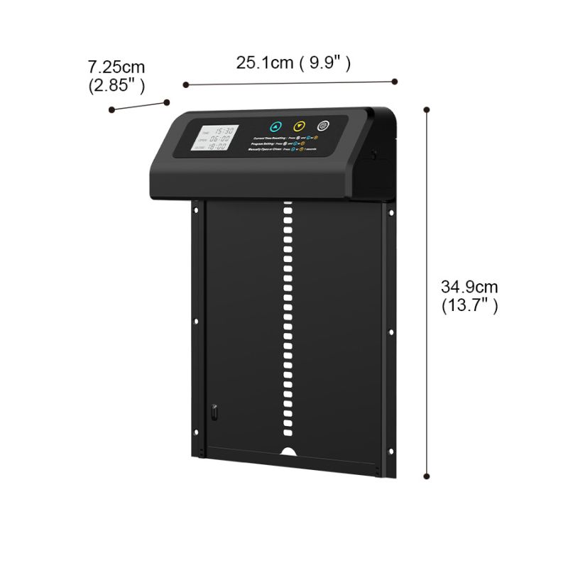 Abridor Automático de Puerta de Gallinero M5 con Temporizador Integrado y Construcción Duradera para Gallinas