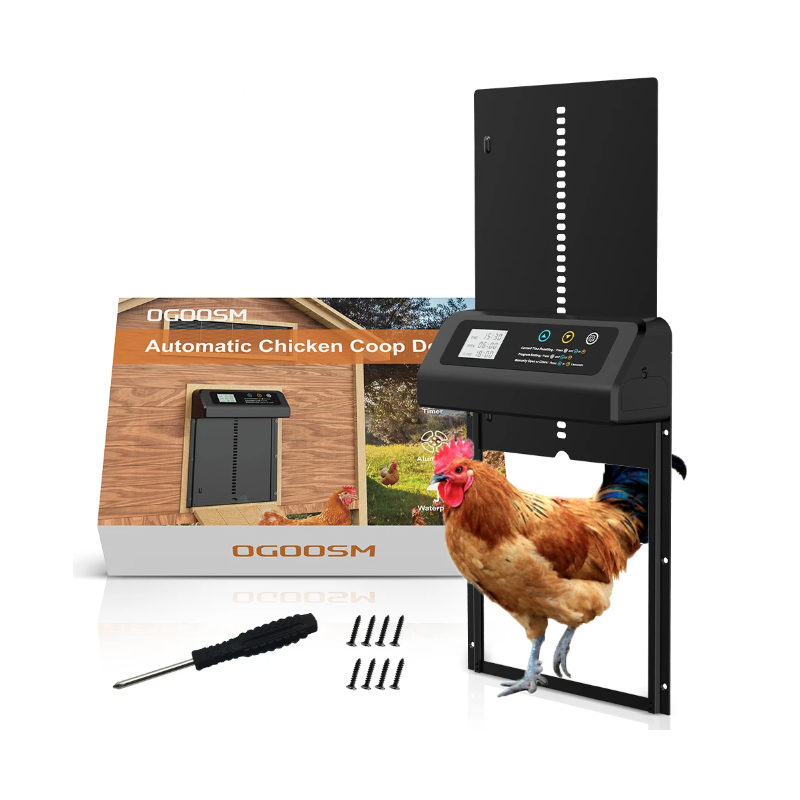 Abridor Automático de Puerta de Gallinero M5 con Temporizador Integrado y Construcción Duradera para Gallinas