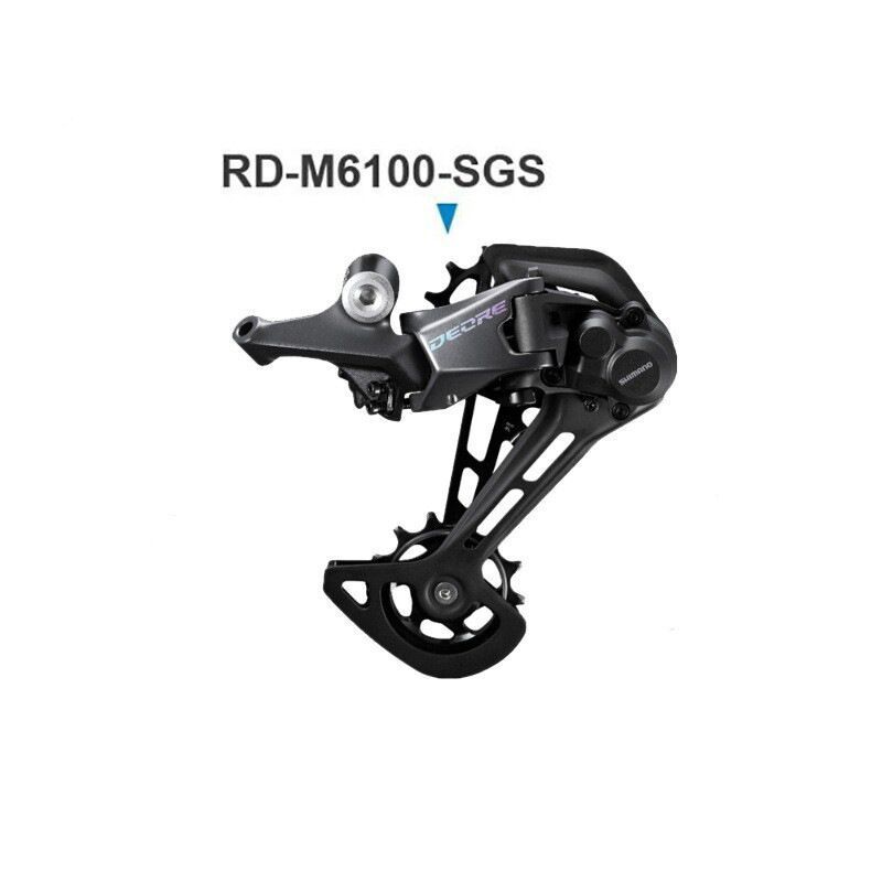 Grupo SHIMANO DEORE M6100 12 velocidades para ciclismo de montaña con palanca SL y desviador trasero RD SGS
