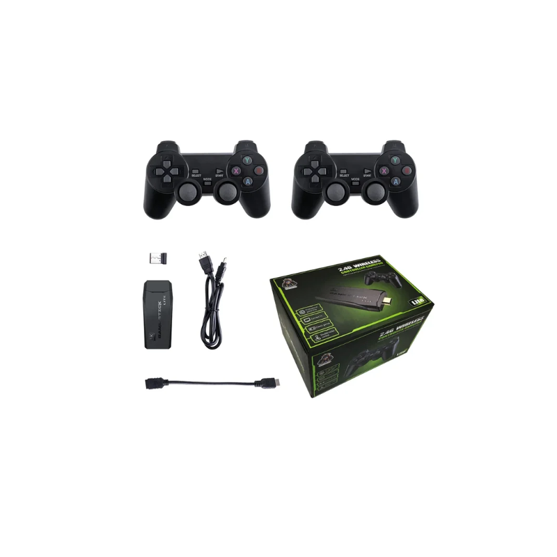 Consola de Videojuegos M8 con Controlador Inalámbrico 2.4G y Juegos Retro 4K Modelos de 32G 64G hasta 10000 Juegos