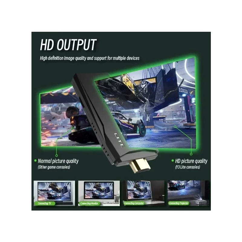 Consola de Videojuegos M8 con Controlador Inalámbrico 2.4G y Juegos Retro 4K Modelos de 32G 64G hasta 10000 Juegos