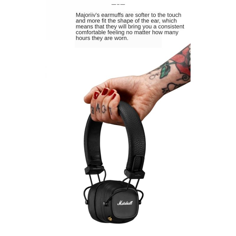 Auriculares Major III Bluetooth MARSHALL Diseño Plegable Graves Profundos con Micrófono Ideal para Deporte