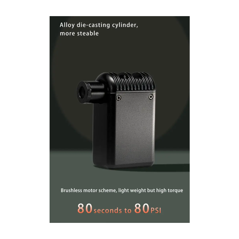 Mini Bomba de Aire Eléctrica Inalámbrica Portátil para MTB y Carretera Compatible con Válvula Presta Schrader