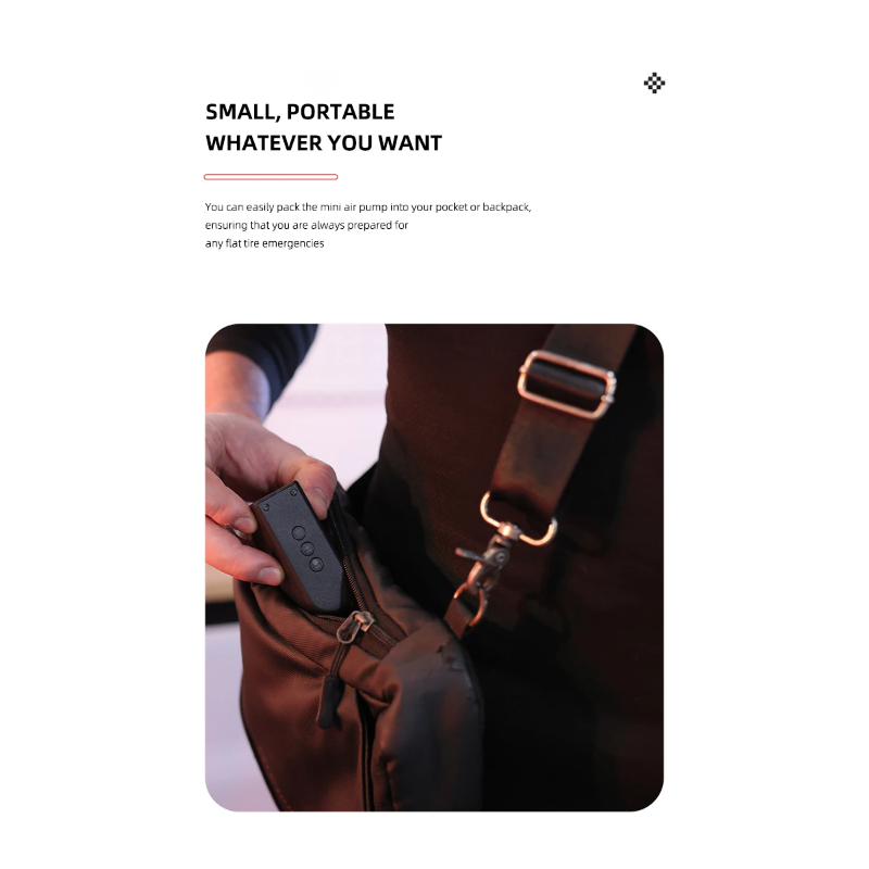 Mini Bomba de Bicicleta HT09mini Bomba de Aire Eléctrica Portátil Sensor de Alta Precisión Ideal para Viajes