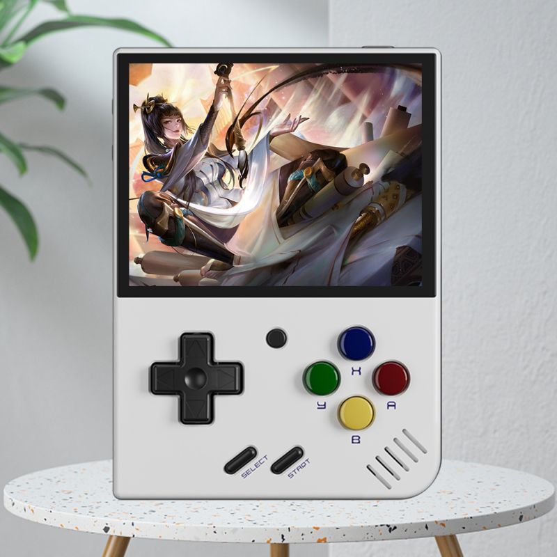 MIYOO Mini Plus Consola de Juegos Portátil Retro Pantalla IPS 3.5 Pulgadas Videojuegos Clásicos en Movimiento