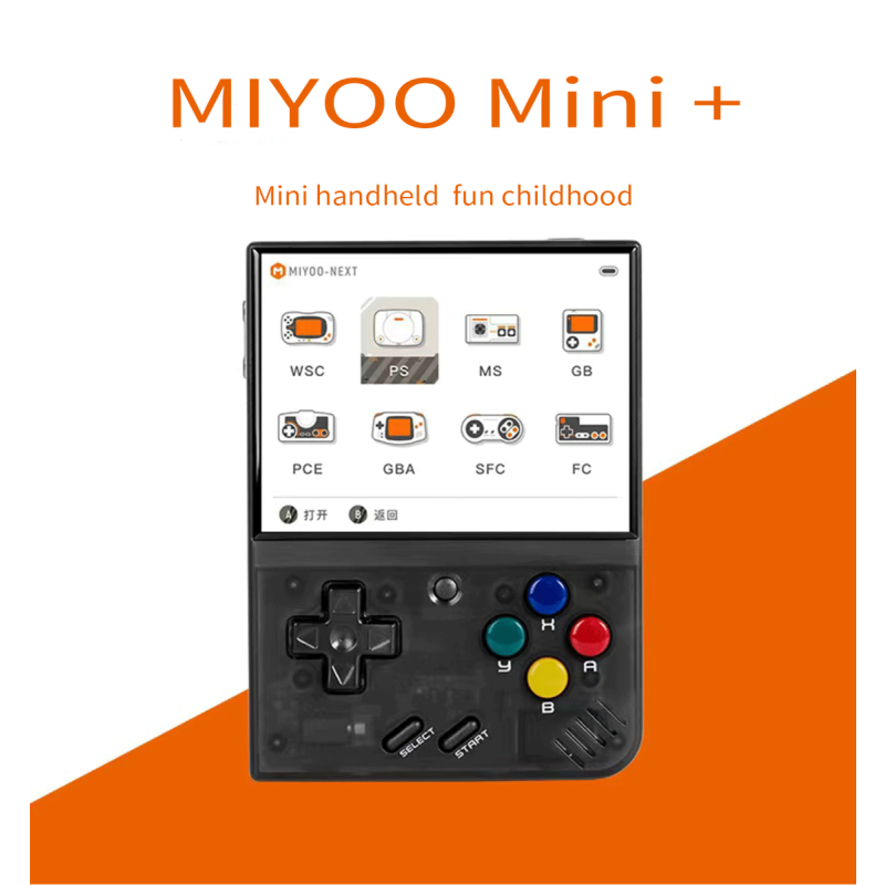 MIYOO Mini Plus Consola de Juegos Portátil Retro Pantalla IPS 3.5 Pulgadas Videojuegos Clásicos en Movimiento