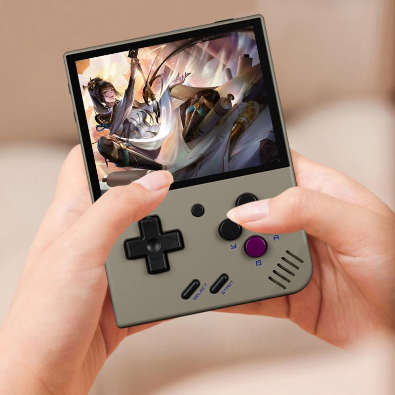 MIYOO Mini Plus Consola de Juegos Portátil Retro Pantalla IPS 3.5 Pulgadas Videojuegos Clásicos en Movimiento