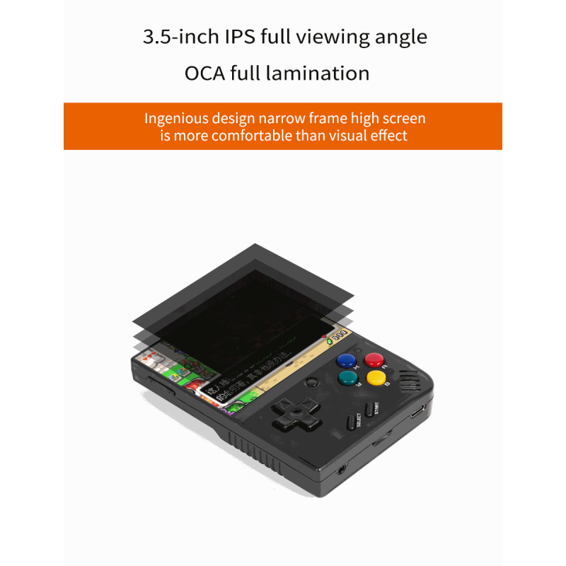 MIYOO Mini Plus Consola de Juegos Portátil Retro Pantalla IPS 3.5 Pulgadas Videojuegos Clásicos en Movimiento