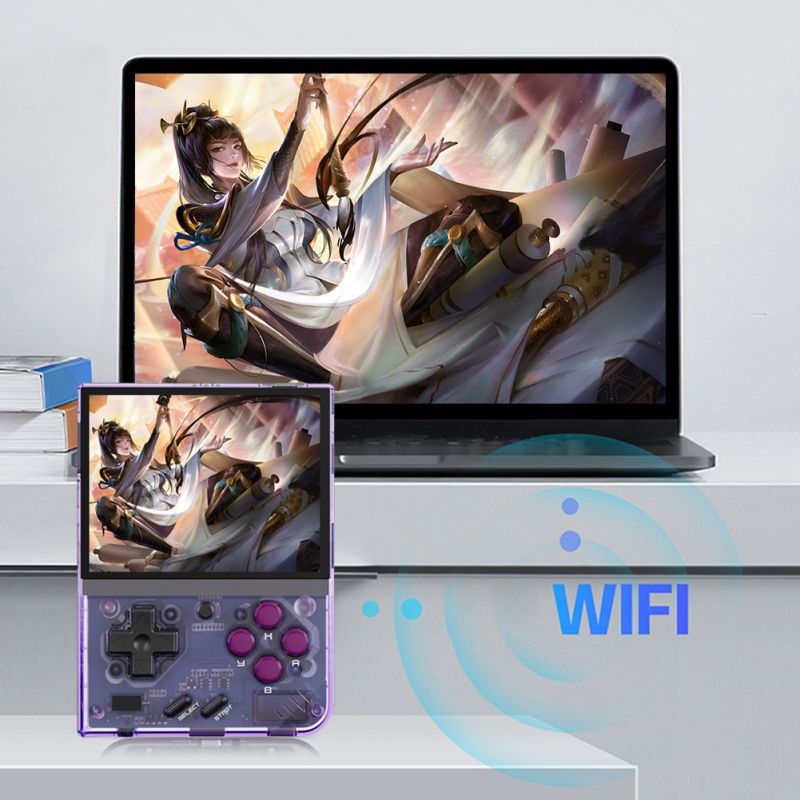 MIYOO Mini Plus Consola de Juegos Portátil Retro Pantalla IPS 3.5 Pulgadas Videojuegos Clásicos en Movimiento