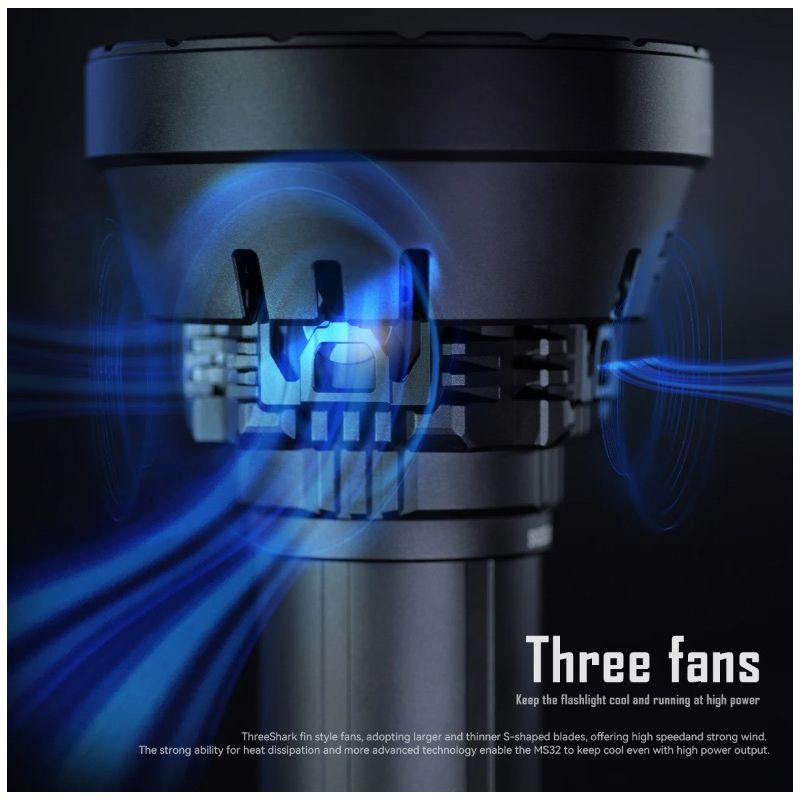 Descubre la IMALENT MS32 Linterna LED 200000 Lúmenes Alta Potencia Iluminación Exterior Visibilidad Nocturna