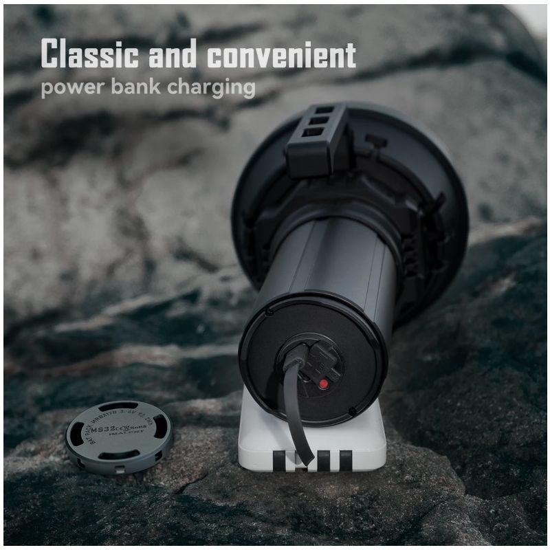 Descubre la IMALENT MS32 Linterna LED 200000 Lúmenes Alta Potencia Iluminación Exterior Visibilidad Nocturna