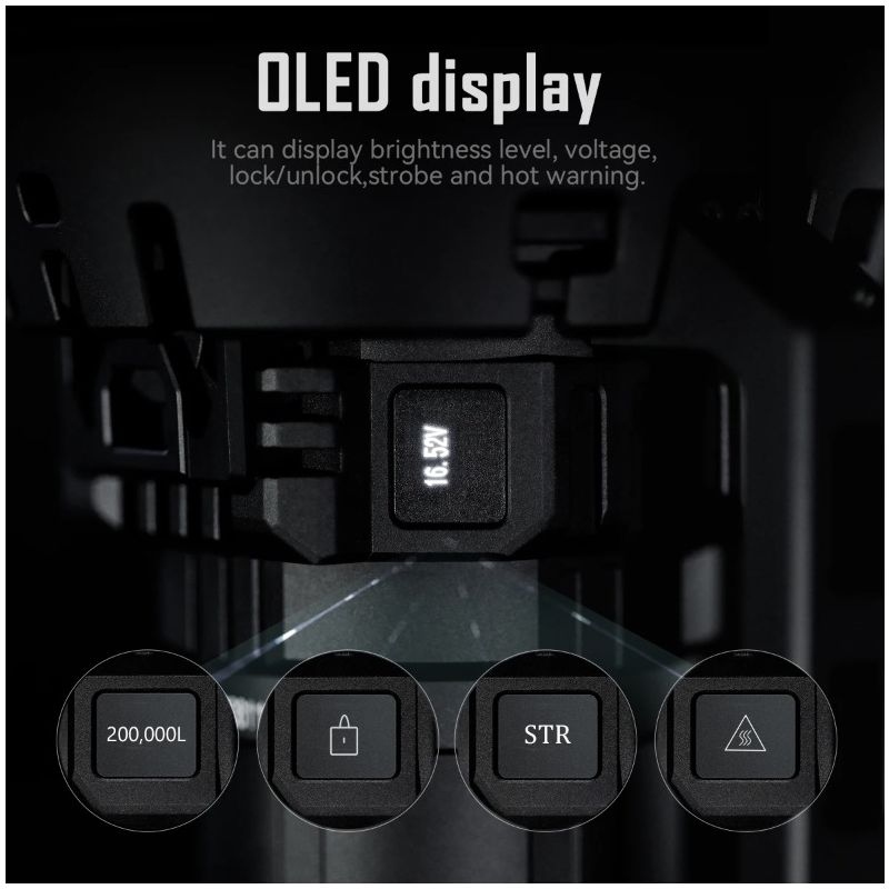 Descubre la IMALENT MS32 Linterna LED 200000 Lúmenes Alta Potencia Iluminación Exterior Visibilidad Nocturna