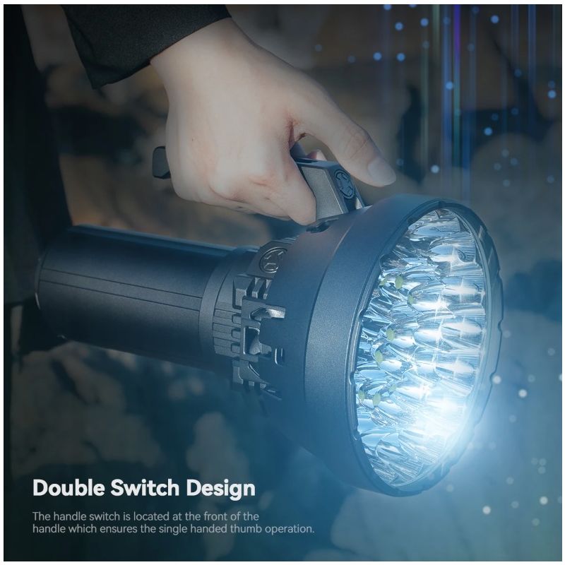 Descubre la IMALENT MS32 Linterna LED 200000 Lúmenes Alta Potencia Iluminación Exterior Visibilidad Nocturna