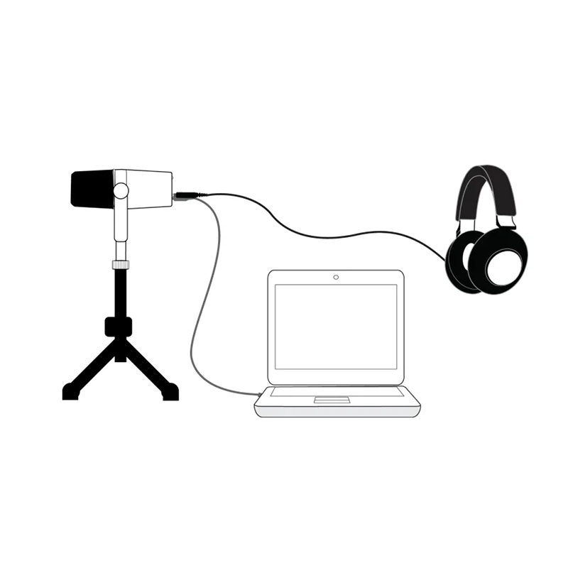 Micrófono Dinámico Profesional MV7 para Podcast con Conectividad Versátil y Sonido de Alta Calidad