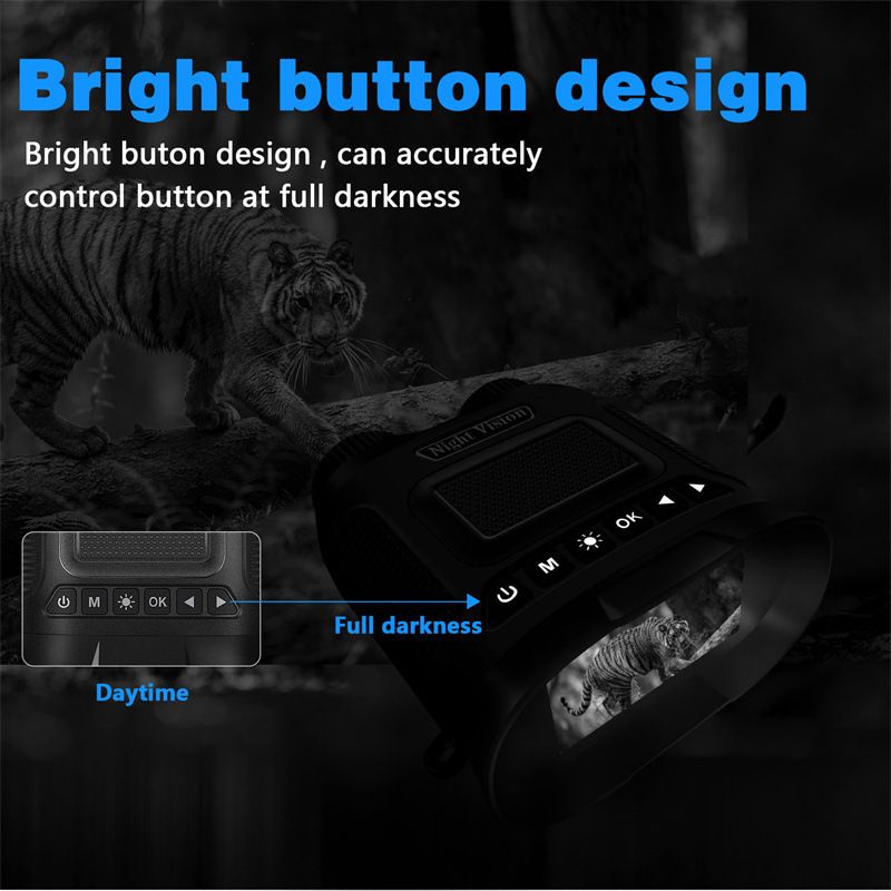 Binoculares DT29 Visión Nocturna 850nm Infrarrojo Zoom Digital 8X HD 1080P Observación Vida Silvestre 350m
