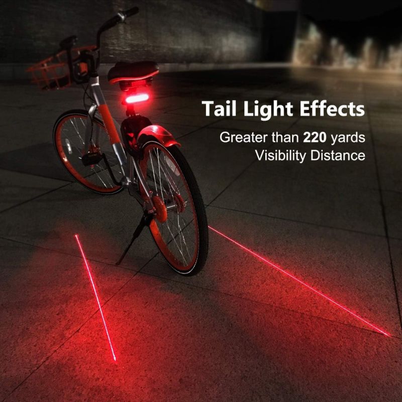 Ampulla C1 Luz Trasera Bicicleta LED con Control Remoto para Seguridad y Carril Láser