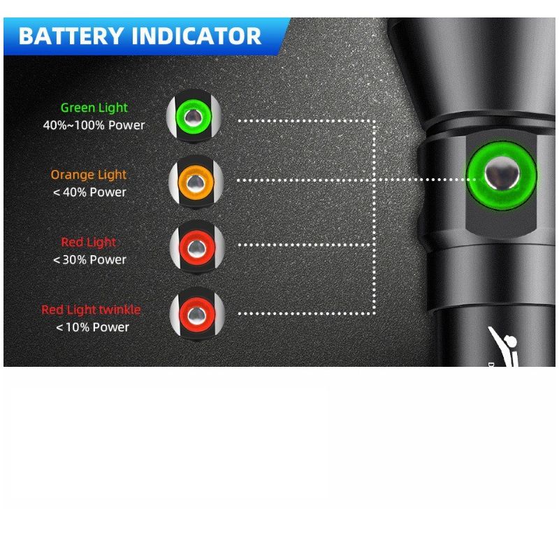 Linterna Buceo P70 Súper Brillante 5000 Lúmenes | Sumergible IPX8 200M para Buceo Nocturno