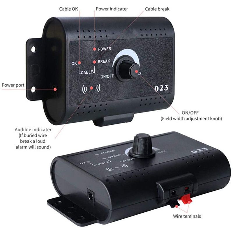 Valla Eléctrica para Mascotas Cerca Invisible para Perros con Rango Ajustable y Entrenamiento Canino Seguro