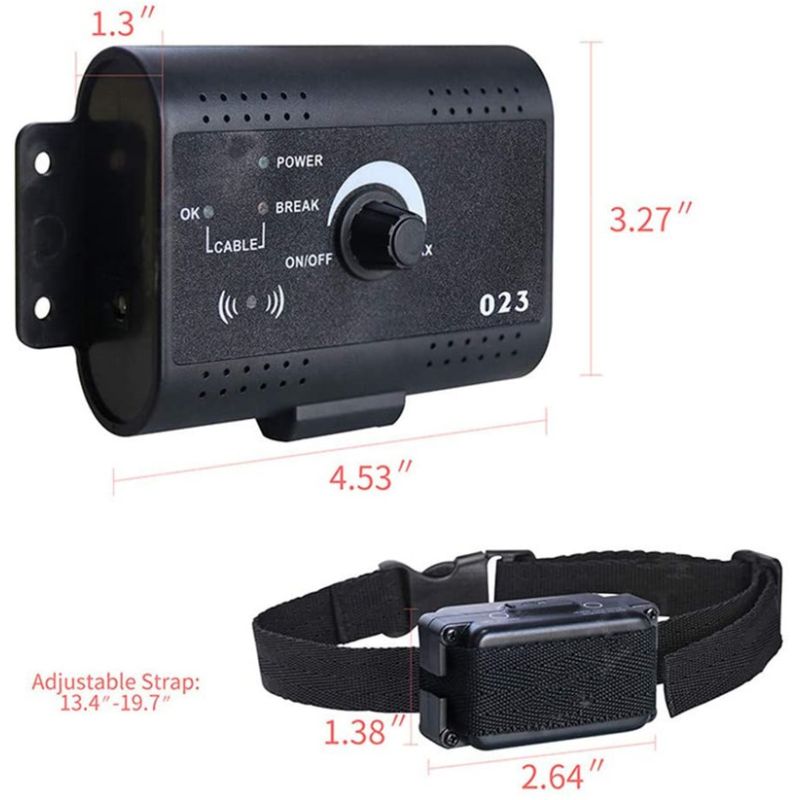 Valla Eléctrica para Mascotas Cerca Invisible para Perros con Rango Ajustable y Entrenamiento Canino Seguro