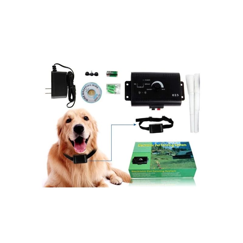 Valla Eléctrica para Mascotas Cerca Invisible para Perros con Rango Ajustable y Entrenamiento Canino Seguro