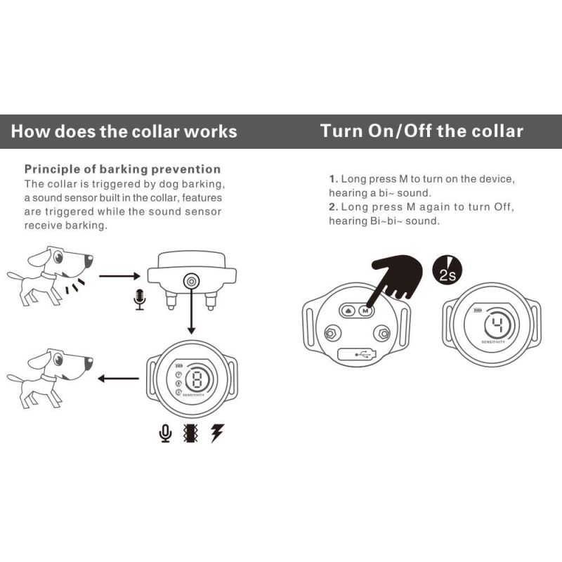 Entrenador de Tapón de Pantalla a Color con Chip de Reconocimiento de Ladridos y Gestión Inteligente de Energía