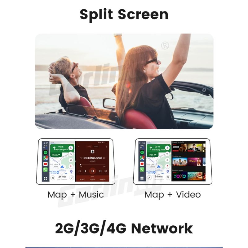 CarlinKit CarPlay Ai Box QCM6125 Android 12 Streaming Netflix YouTube Spotify Conectividad 4G Wi-Fi Coches