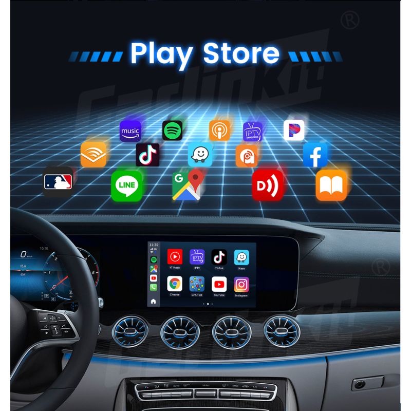 CarlinKit CarPlay Ai Box QCM6125 Android 12 Streaming Netflix YouTube Spotify Conectividad 4G Wi-Fi Coches
