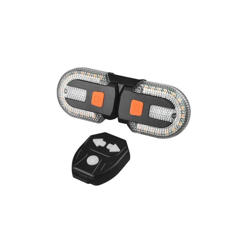 Luz trasera MTB y señal de giro bicicleta recargable USB diseño inalámbrico para visibilidad ciclista