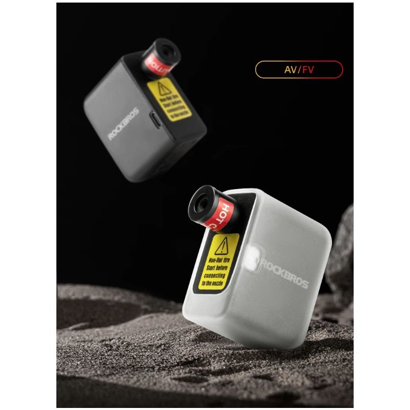 ROCKBROS bomba ligera inflador portátil 100PSI para bicicleta coche motocicleta diseño compacto y recargable
