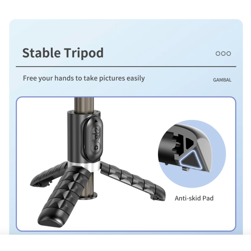 Descubre el Q18 Selfie Stick Rotación 360 trípode para selfies gadget de fotografía con estabilizador de cardán