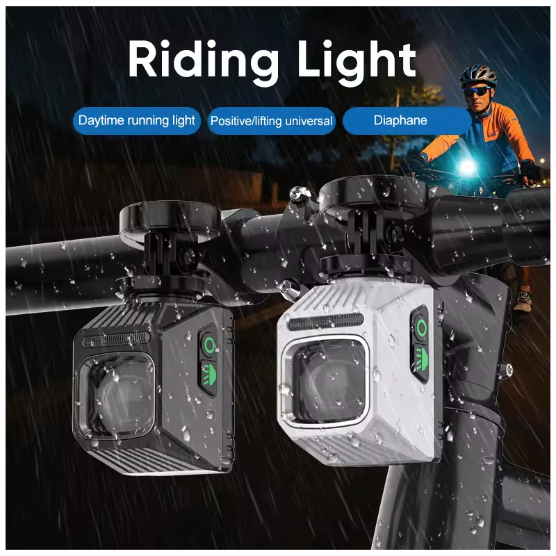 Luces delanteras para bicicleta NiteBeam CL1600 ciclismo nocturno control doble interruptor 9 modos carga Tipo-C