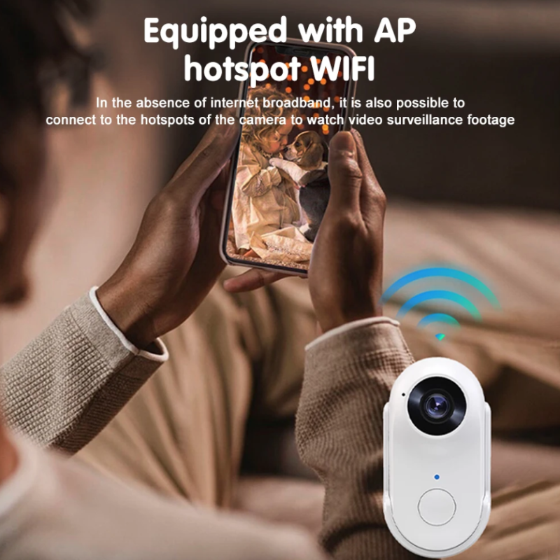 Mini Cámara WiFi HD 1080P Portátil para Deportes|Moto|Mascotas|Grabadora de Video Gran Angular 120°