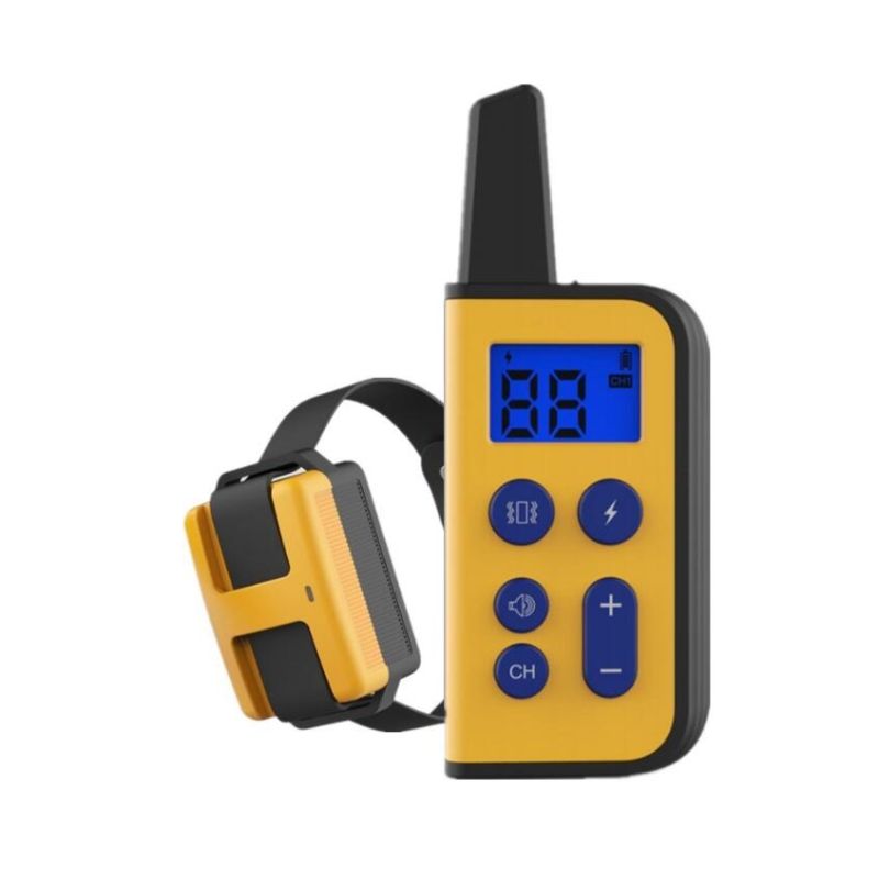 Collar eléctrico para perros 2020 impermeable con control remoto 1000m y niveles de estimulación ajustables