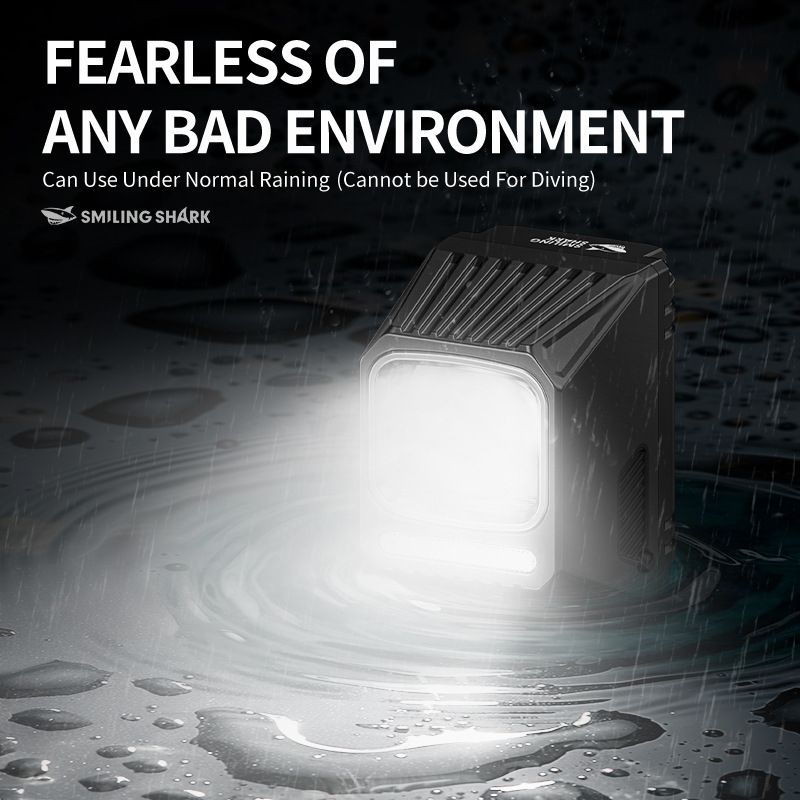 Luces delanteras colgantes SMILING SHARK EVO1700 recargable por USB-C seguridad en ciclismo LED impermeable