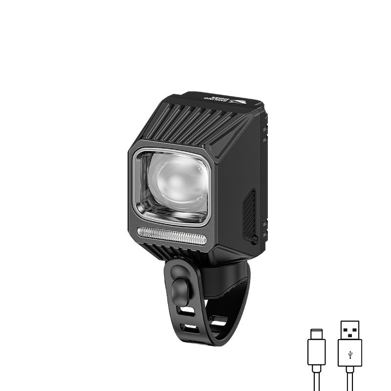 Luces delanteras colgantes SMILING SHARK EVO1700 recargable por USB-C seguridad en ciclismo LED impermeable