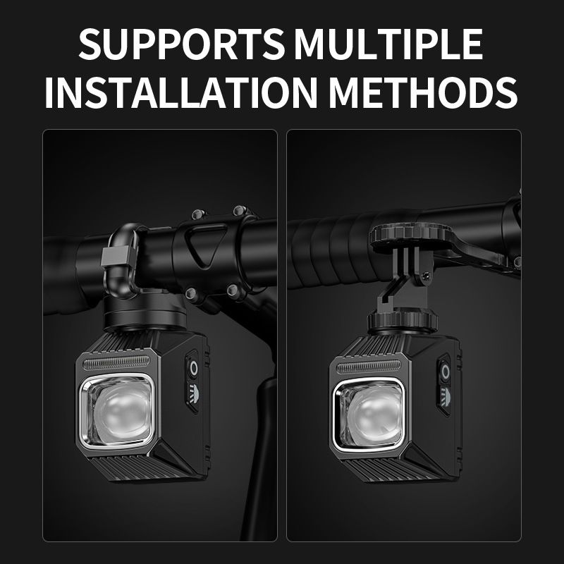 Luces delanteras colgantes SMILING SHARK EVO1700 recargable por USB-C seguridad en ciclismo LED impermeable