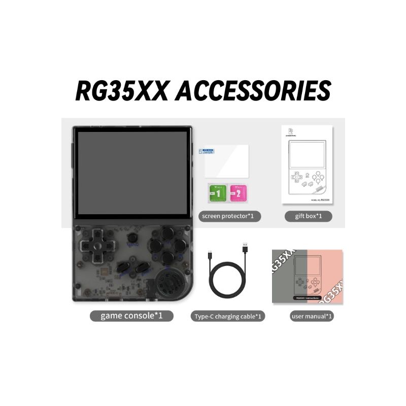 ANBERNIC RG35XX Consola Portátil Retro Juegos Clásicos Pantalla IPS Vibrante 3.5