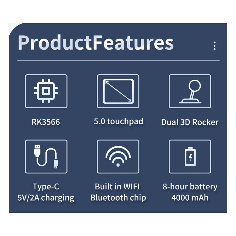 POWKIDDY RGB10 MAX3 Consola Juegos Retro Portátil IPS 5
