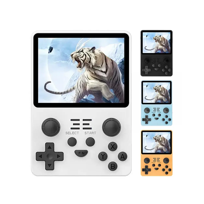 POWKIDDY RGB20S consola de juegos retro portátil con pantalla IPS 3.5’’ emuladores N64 PS1 juegos nostálgicos