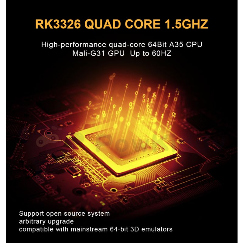 Consola de juegos portátil POWKIDDY RGB20S pantalla IPS 3.5 pulgadas sistema de código abierto increíbles gráficos