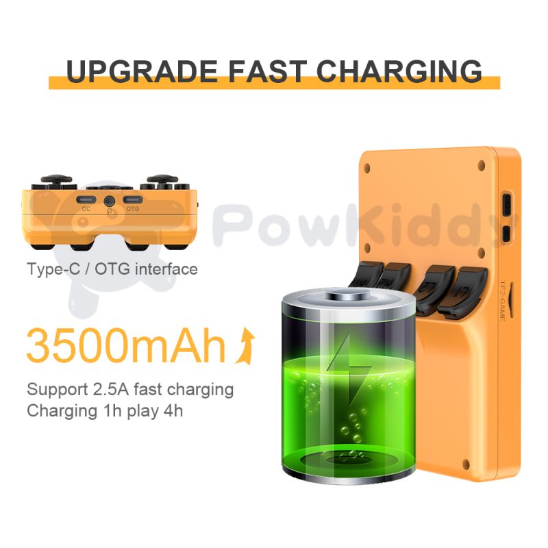 Consola de juegos portátil POWKIDDY RGB20S pantalla IPS 3.5 pulgadas sistema de código abierto increíbles gráficos