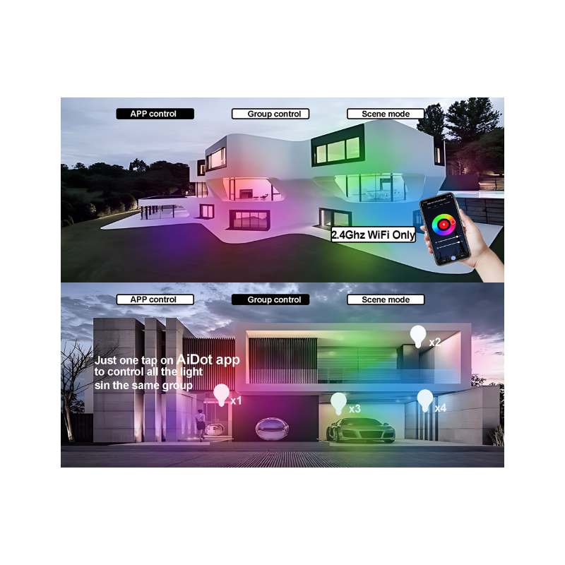 Lámpara de Techo Inteligente Tuya Zigbee 24W RGBCW Alexa Control por Voz Eficiencia Energética Hogar Inteligente