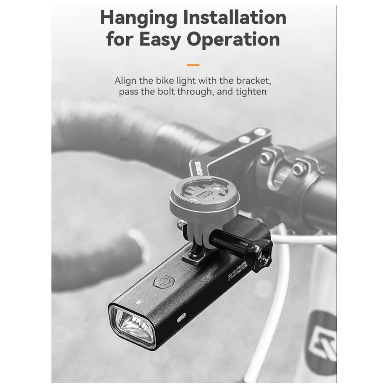 Luz delantera ROCKBROS RHL-1000LUMEN impermeable tipo C ciclismo nocturno LED 1000 lúmenes alta visibilidad