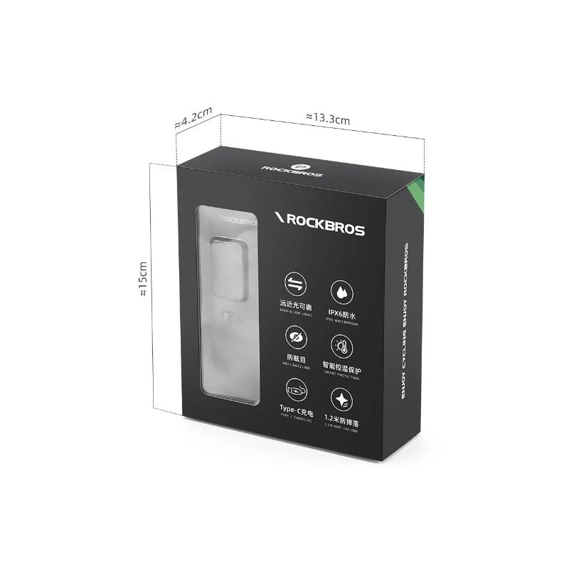 ROCKBROS RHL3000 luz de bicicleta LED 3000 lúmenes 10000mAH impermeable para MTB y ciclismo de carretera