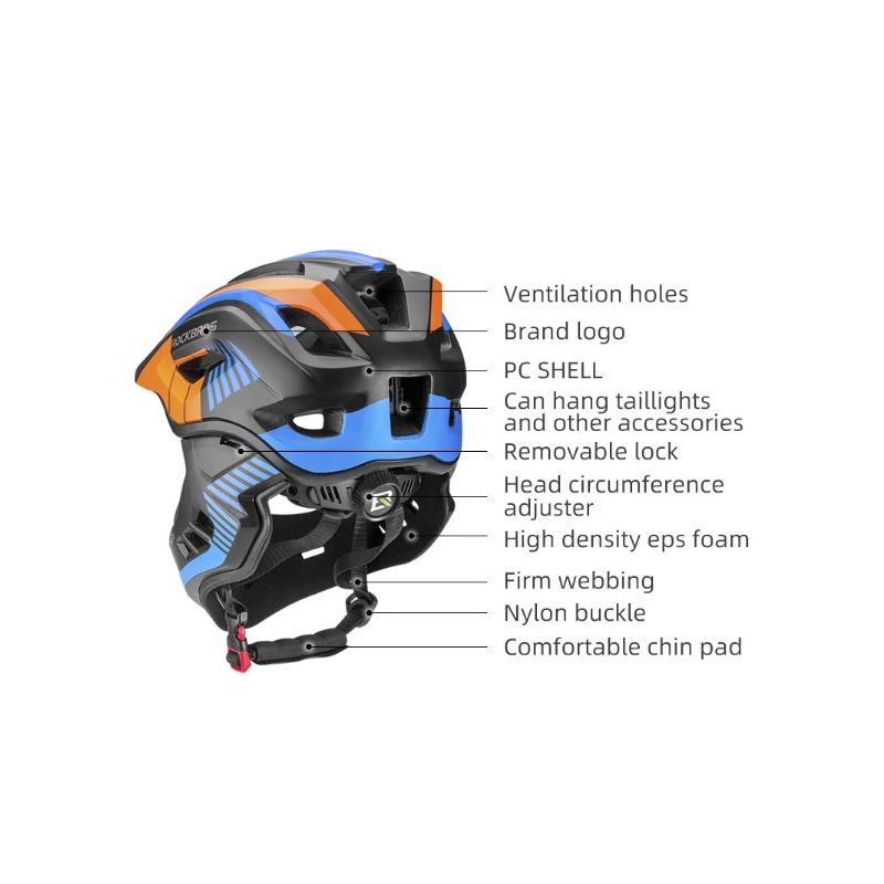 ROCKBROS Casco de Ciclismo Infantil Desmontable Ligero con Ventilación Transpirable Seguridad y Comodidad